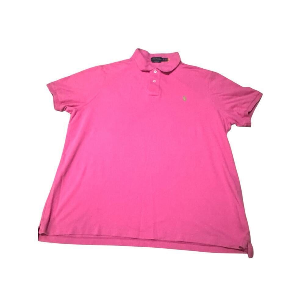 Ralph Lauren Polo Shirt – Vibrant Pink – Classic Fit Cotton Polo mens XL